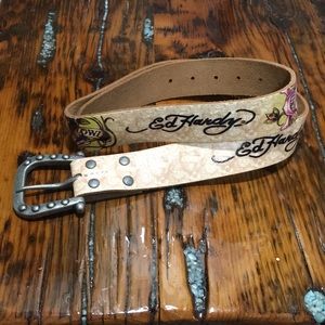 Ed Hardy leather belt